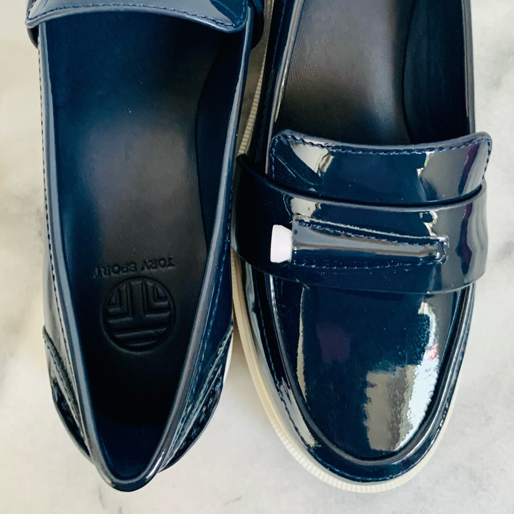 Tory Burch Sport Navy Golf Loafer Size 10.5 NWT